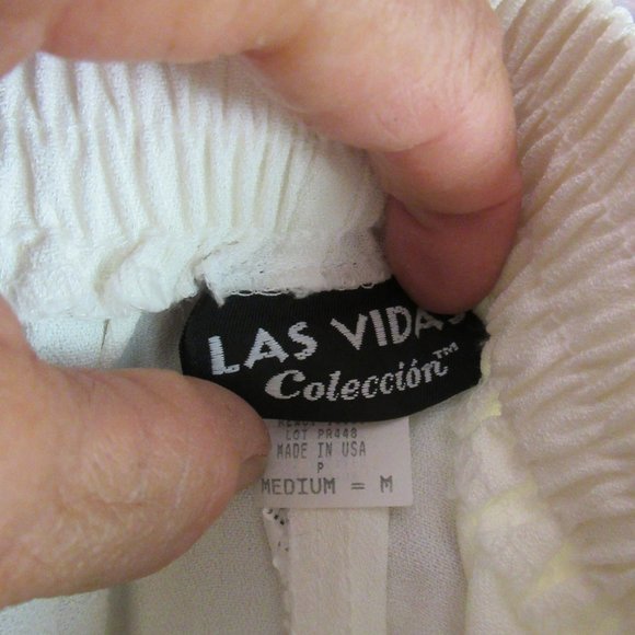 LAS VIDAS Coleccion Medium Cream Pants - Picture 3 of 3